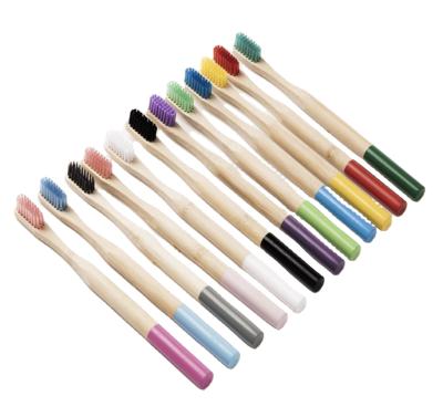 China Disposable Custom Biodegradable Natural Bamboo Handle Charcoal Toothbrushes Eco-Friendly for sale