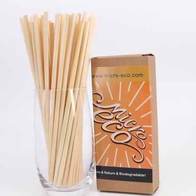 China Disposable Eco-Friendly Biodegradable Wheat Drinking Straw Rice Straw for sale