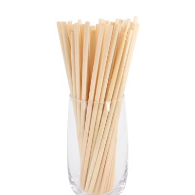 China Disposable Biodegradable Grass Hay Material Drinking Straw for sale