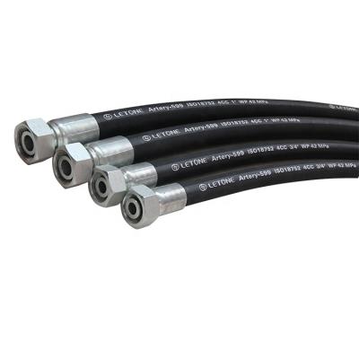 China Hydraulic Hose 4SP High Pressure 4 Layer Steel Wire Spiral Rubber Hose Lt588 for sale