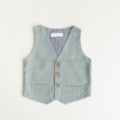 China Breathable Classic Baby Vest Kids Boy Canvas Vest for sale