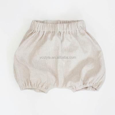 China Anti-pilling Baby Bloomers In Linen Cotton , Summer Baby Bubble Shorts In Linen Cotton for sale