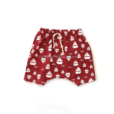 China 2019 Baby Boy Clothing 100% Cotton Anti-pilling Toddlers Board Printing Red Outfit Summer Shorts for sale