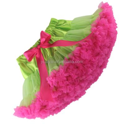 China Anti-wrinkle kids tutu skirt for girls make tutu with chiffon ruffles in colorful tutu skirt for sale