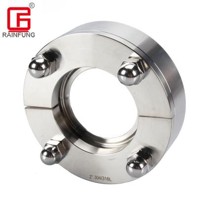 China Pipe Lines Connect RAINFUNG Food Grade Stainless Steel SS304 DN50 Sanitary Flange Sight Glass For Tank for sale