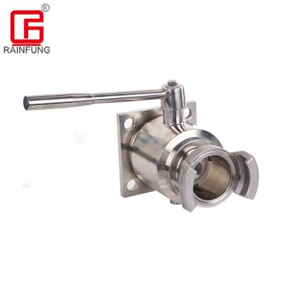 China General Flange Sanitary Wine Stainless Steel Direct Ball Valve for sale