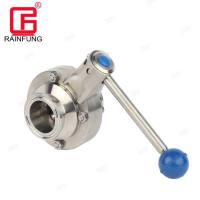 China Industrial Use Food Stainless Steel Flange Butterfly Valve With Manual for sale