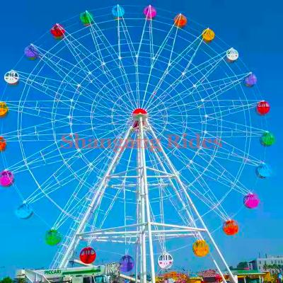 China Manufacturer direct For Amusement Park from FRP+steel rides 30M Ferris Wheel With Aluminum Cabin for sale for sale