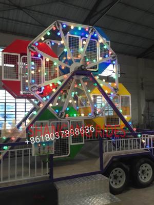 China Amusement park outdoor mobile ferris wheel new playground outdoor playground trailer on the trailer for sale