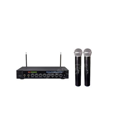 China Karaoke Microphone Panvotech TV Microfone SEM Fio With PV-700 Sound Mixer for sale