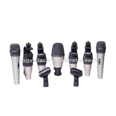 China Panvotech Handheld Microphone 7 Piece Drum Microphone Kit DMK-7A Studio Microphone Condenser Microphone for sale