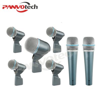 China Drum Microphone Panvotech PMK-7B Drum Microphone Dynamics Wired 7 Pcs Set for sale