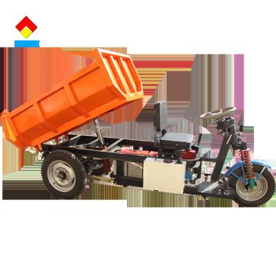 China 3 Wheel Cargo Tricycle Dumper Vehicle Hydraulic Electric Mini Dump Truck for sale