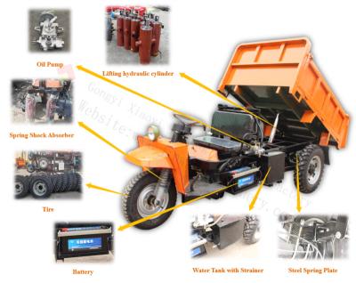 China Durable mini dump truck 18 hp diesel tricycle mini cargo truck 18 hp changchai engine with cheap price used in 2000*1300*500 mm mine for sale