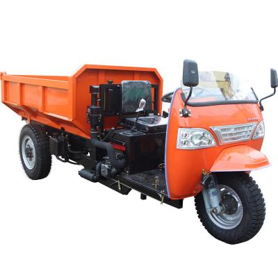 China Cargo 1 ton 2 ton diesel tricycle 3-5 ton mini dumper 25 hp 22 hp diesel engine tricycle with electric start for sale