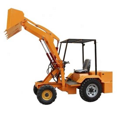 China Construction Material Shops Loader Belt/Wheel Loader/Mini Tractor Lifetime with Front End Loader and Backhoe for sale