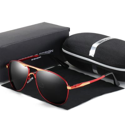 China 15 Years Fishing Experience Metal Polarized Sun Driving Glass Man Luxury Sunglasses 2021 Man With Case for sale