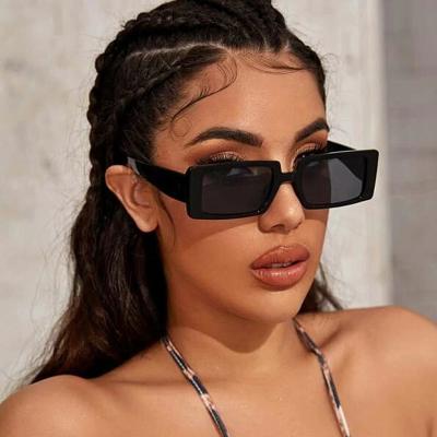 China 15 Years Experience Rectangle Women Fashion Brand Designer Sunglasses Uv 400 Shading Small Sun Glasses for sale