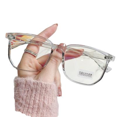 China 15 Years Experience Glasses Shape Polygonal Glasses Frame Ultra Light TR New Style Optical Frame Monocle Women Anti-blue Light Eyewear for sale