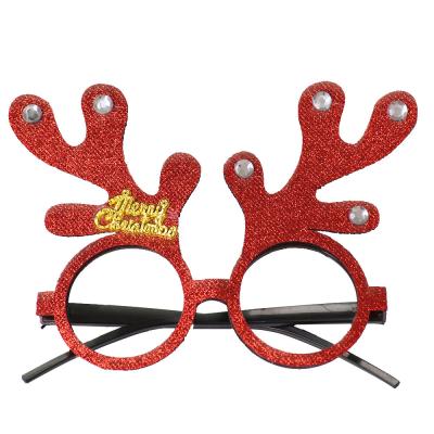 China 15 Years Experience New Year Theme Party Decorated Glasses Glasses Christmas Decoration Glasses for sale