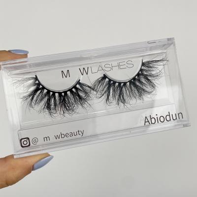 China Wholesale thick fluffy vegan mink lashes packaging boxes customize acrylic 25 mm 3d mink eyelash case seller for sale