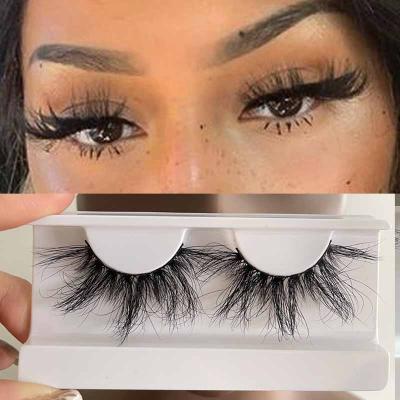 China Thick Hand Made 3d Mink Full Strip Lashes 5d Mink Eyelashes 25mm Mink Lashes 25mm Fluffy Eyelash Wholesale Vendors for sale