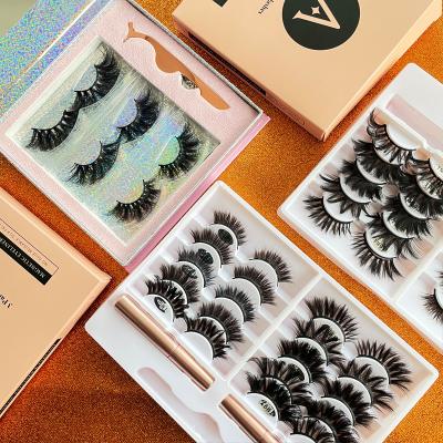 China 2021 Newest Wholesale Natural Soft 3d Mink Styles Eyeliner False Eyelashes Magnetic Long Lashes Box Set for sale