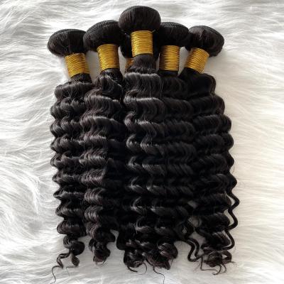 China Anforlin Wholesale Double Drawn Raw Indian Virgin Hair Soft Thick Thick Shedding Curly Weave Bundles Hair Extension Vendors for sale