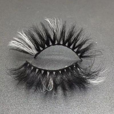 China New Style 22mm Color 3d Thick Mink Mink Hair Premium Fake Mink Eyelashes Colorful Handmade Eyelashes for sale