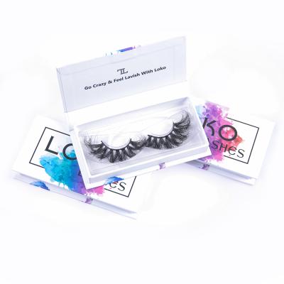 China Wholesale custom thick faux mink 5d silk bottom lashes lash packaging private label 3d mink eyelashes luxury package box for sale