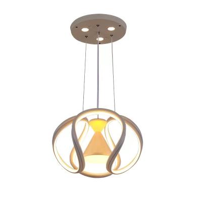 China Nordic Home Luxury Acrylic Modern Chandelier Gold LED Decoration Hanging Pendant Light For Dining Room for sale