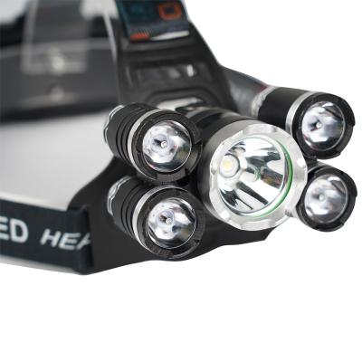 China Outdoor Camping Head Torch Zoomable T6 18650 Led Headlight Waterproof Headlamp for sale