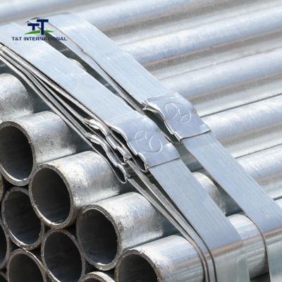 China Tubo galvanizado andamio del hierro, galvanizado alrededor del tubo Q235B EN39 BS1139 en venta