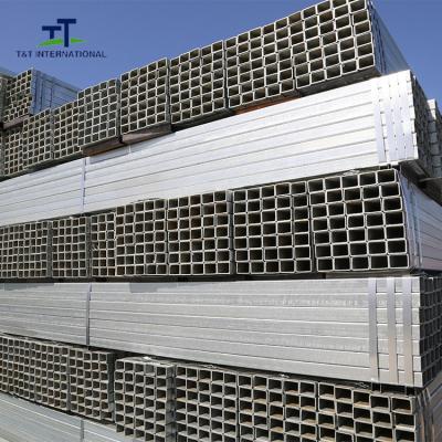 China Bridge Structure Galvanized Rectangular Tubing 10*10 Mm - 800*800 Mm Outer Diameter for sale