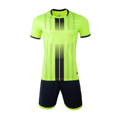 China Sets customize soccer jersey set neon green for sale