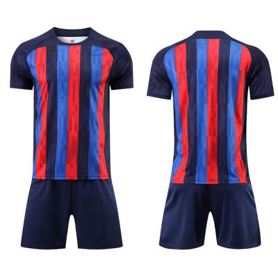 China Quick Dry Breathable 22/23 New Season Soccer Uniform High Quality Men Soccer Jersey Kids Shirt Women Jersey for sale