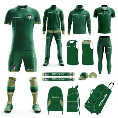 China Breathable 2022-23 Customized Soccer Jersey Sets Quick Dry Practice Soccer Wear For Men's Football Uniform for sale