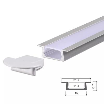 China Heat-resistance 15*7mm LED Aluminum Profile Aluminium Profile For Strip Light LED Channel Cabinet Corner Kitchen for sale