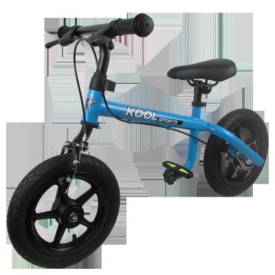 China Cheap Kids 2 Unilateral Forks Price In 1 Balance Bike With Brake Pedal Steel Kids Bike 12 Inch Pedal Child Does Not Bike for sale