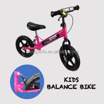 China 12 Inch Steel Light Weight Kids Bike Balance Kick Push Bike Children Small Balance Bike Cycle for sale