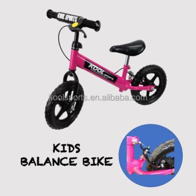 China Steel Kids Balance Bike 12 Inch Lightweight Push Bike Kids Balance Bike No Pedal Children Kids Bike for sale