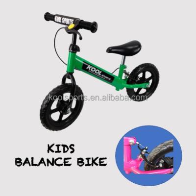 China 12 Inch Push Bike Kids Steel Light Weight Bike No Pedal With Brake Kids Cycle Kick Bike Balance Bike for sale