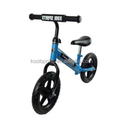 China Cheap outdoor sports RTS BLUE 12 icnh balance bike pedal no brake for sale