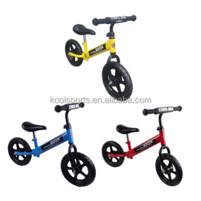 China Outdoor Sports RTS 12 Inch Balance Bike No Pedal No Brake Kick Push Bike Colorful Kids Bike Kids Bike for sale