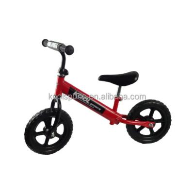 China Sports RTS Outdoor Red Cool Colorful Push Bike Kick Bike Balance Bicycle 12 Inch No Pedal No Brake for sale