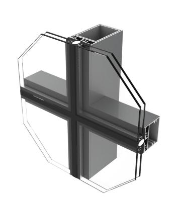 China door & Soundproof Glass Window Buildings Building Materials Aluminum Alloy Curtain Wall for sale