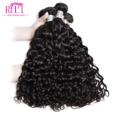 Chine Remy Brazilian virgin human hair bundles red burg colored Brazilian hair water wave curly human hair extension à vendre