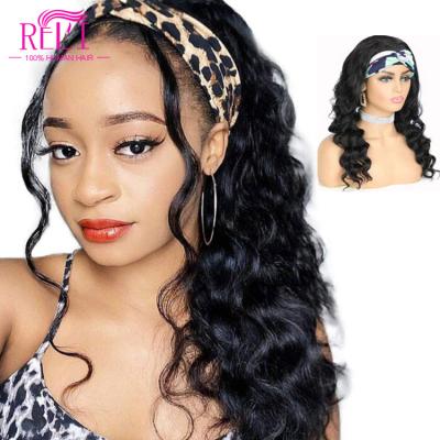 China Cheap Wholesale Natural Human Hair Wigs Brazilian Hair Headband none Lace Wigs for sale