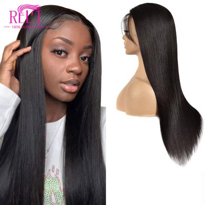 China Long Straight brazilian Wigs 100 Human Hair transparent lace human hair wigs unprocessed virgin human hair wig for sale