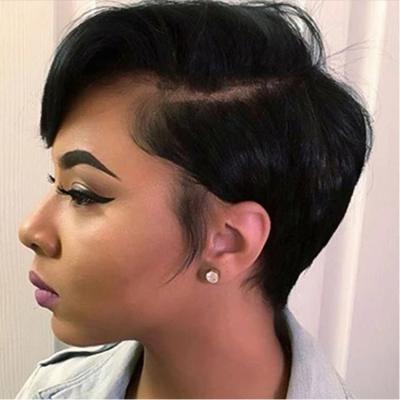 China Wholesale Cheap Straight Pixie Cut Wigs short bob lace front wigs natural brazilian remy human hair wigs for sale